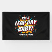 閏年誕生日2月29日うるう日誕生日 横断幕 (横)