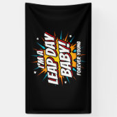 閏年誕生日2月29日うるう日誕生日 横断幕 (縦)