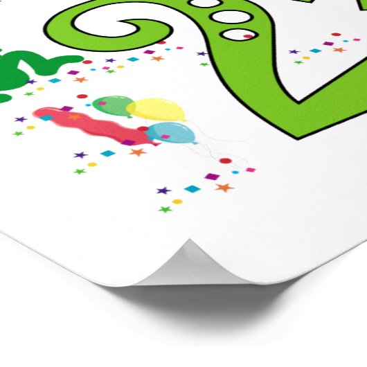 閏年誕生日 ポスター (角)