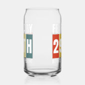 閏日生まれ誕生日2月29日うるう年 ガラス缶 (左)