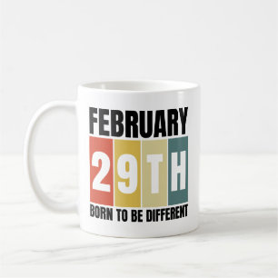 閏日生まれ誕生日2月29日うるう年 コーヒーマグカップ