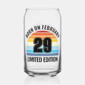 閏日誕生日2月29日うるう年ヴィンテージ日 ガラス缶 (裏面)