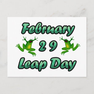 閏日2月29日 ポストカード