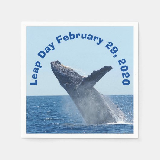 閏日2020年2月29日 スタンダードカクテルナプキン (正面)