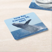 閏日2024年2月29日 スクエアペーパーコースター (アングル)