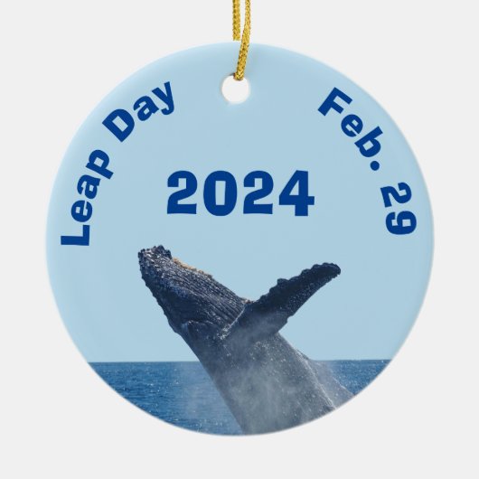 閏日2024年2月29日 セラミックオーナメント (正面)