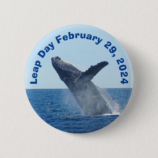 閏日2024年2月29日 缶バッジ (正面)