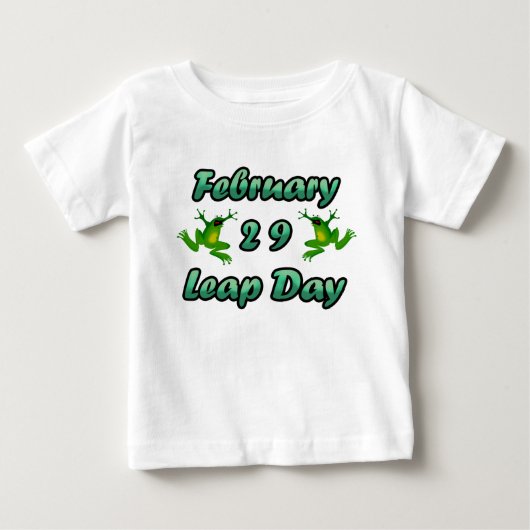 閏日 2月29日 ベビーTシャツ (正面)