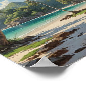 閑静なシュノーケルとダイビングサイト ポスター (角)