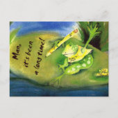 間があいてしまったね、うるう年なんて本当に久しぶりだ！ ポストカード (正面)