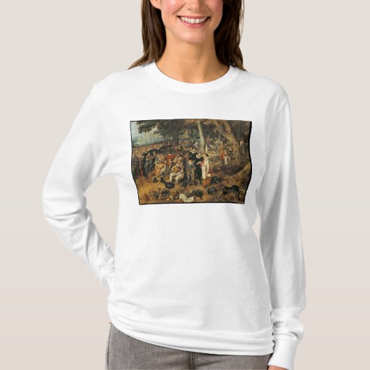 間のの停戦協定のアレゴリー Tシャツ (正面)