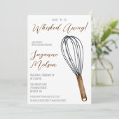 間もなくささやかれ遠くにる！キッチンブライダルシャワー 招待状 (スタンド正面)