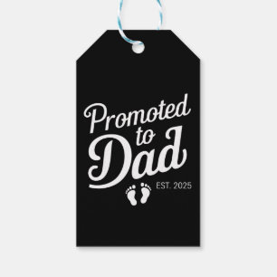 間もなくパパEst 2025におもしろい昇格してパパ ギフトタグ