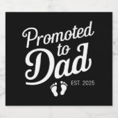 間もなくパパEst 2025におもしろい昇格してパパ ビールラベル (シングルラベル)