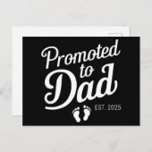 間もなくパパEst 2025におもしろい昇格してパパ ポストカード (正面/裏面)