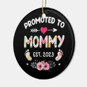 間もなくママに昇進2023年 セラミックオーナメント (左)