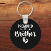 間もなく兄弟女性おもしろい妊娠に昇進する キーホルダー (正面)