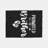 間もなく兄弟女性おもしろい妊娠に昇進する フリースブランケット (正面(横))