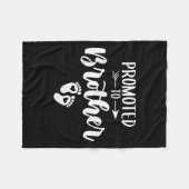 間もなく兄弟女性おもしろい妊娠に昇進する フリースブランケット (正面(横))