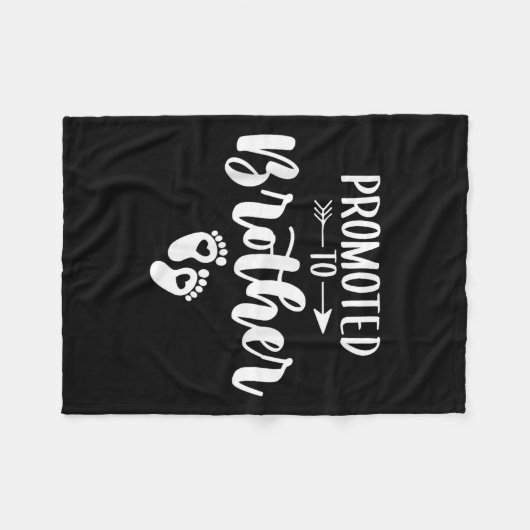 間もなく兄弟女性おもしろい妊娠に昇進する フリースブランケット (正面(横))