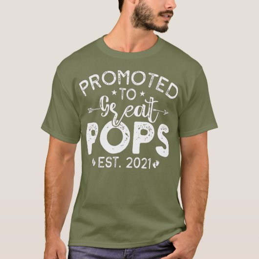 間もなく初めてメンズがポップ2021に昇格 Tシャツ (正面)