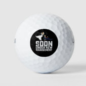 間もなく新しい管おもしろい理の ゴルフボール (正面)