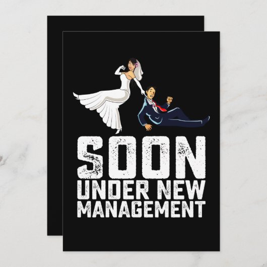 間もなく新しい管おもしろい理の 招待状 (正面/裏面)