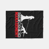 間もなく新しい管理の下で独身パーティー フリースブランケット (正面(横))