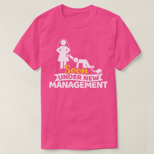 間もなく新しい管理の下で独身パーティ Tシャツ (デザイン正面)