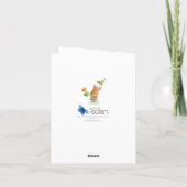 間もなく来うすぐなベビー妊娠の発表 案内状 (裏面)