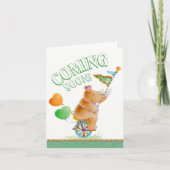 間もなく来うすぐなベビー妊娠の発表 案内状 (正面)