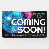 間もなく来のグランドオープン発表 横断幕 (横)