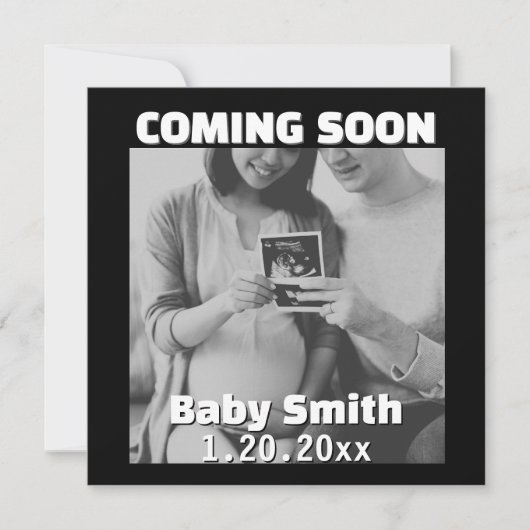 間もなく来のソーシャルメディ男女兼用ア 案内状 (正面)