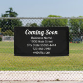 間もなく来の白黒ビジネス 横断幕 (インサイチュ)