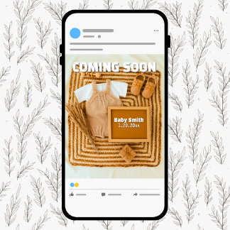 間もなく来のSNS中立妊娠 案内状