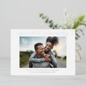 間もなく結婚したの結婚婚約したメリークリスマス 箔招待状 (立ち正面)