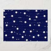 間もなく結婚したの結婚婚約したメリークリスマス 箔招待状 (裏面)