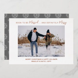 間もなく結婚したの結婚婚約したメリークリスマス 箔招待状