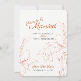 間もなく結婚するボタニカ グラジオラス オレンジ 招待状