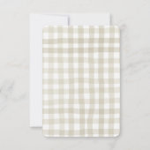 間もなく運び去られるブライズシャワー サンキューカード (裏面)