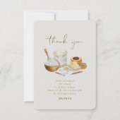 間もなく運び去られるブライズシャワー サンキューカード (正面)