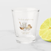 間もなく運び去られる花嫁のシャワー ショットグラス (正面)