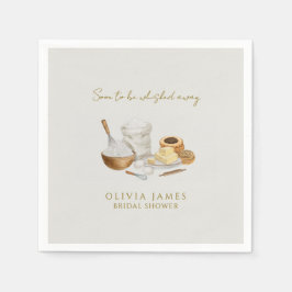 間もなく運び去られる花嫁のシャワー スタンダードカクテルナプキン