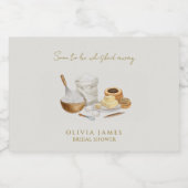 間もなく運び去られる花嫁のシャワー スパークリングワインラベル (シングルラベル)