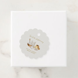 間もなく運び去られる花嫁のシャワー フェイバータグ