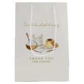 間もなく運び去られる花嫁のシャワー ミディアムペーパーバッグ (裏面)