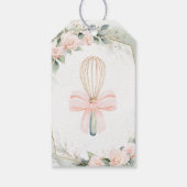 間もなく風に運ばれて ピンクの花のブライダルシャワー ギフトタグ (裏面)