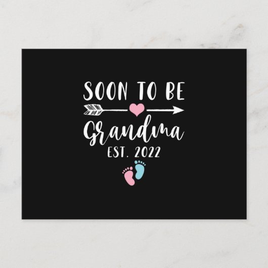 間もなく2022年のおばあちゃんに 案内ポストカード (正面)