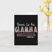 間もなくGlamma 2025母親の日の初めてのGlamになる カード (黄色い花)