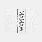 間もなくMamaw 2024マザーズ・デイMamaw Est 2024 フリースブランケット (正面(横))